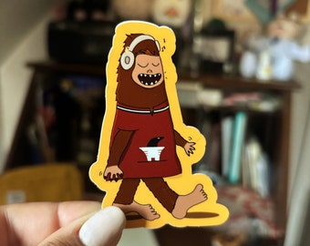 Sasquatch Sticker - cute stickers, stationery, waterproof sticker, laptop sticker, sassy