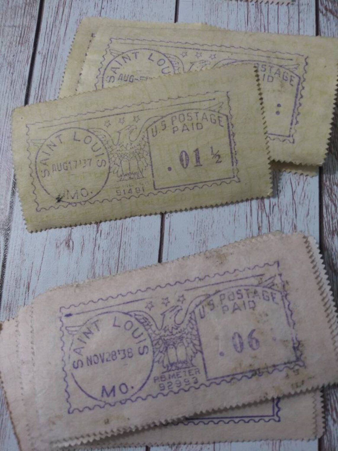 St Louis Metered Stamps Etsy