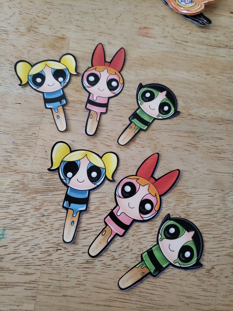Powerpuff Girls Popsicles vinyl sticker pack