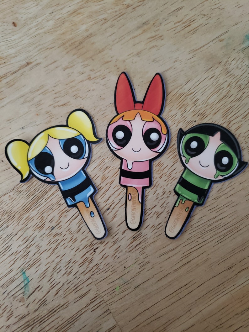 Powerpuff Girls Popsicles vinyl sticker pack