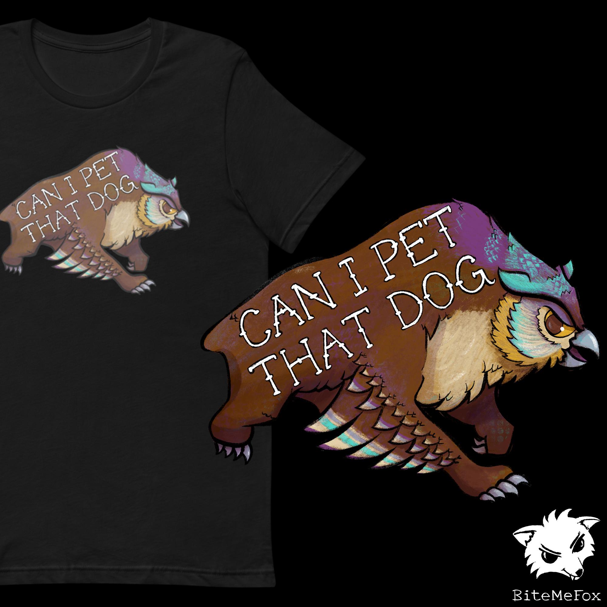 Dungeons and Dragons Creature Funny Gale Owlbear D&D Baulders Gate Design “Can I Pet That Dog?” Unisex t-shirt