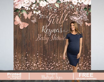 Girl Baby Shower Backdrop Etsy Girl Baby Shower Backdrop Etsy