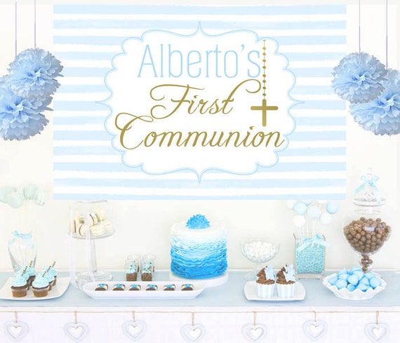 First Communion Cake Table Backdrop Religious Photo Backdrop Etsy