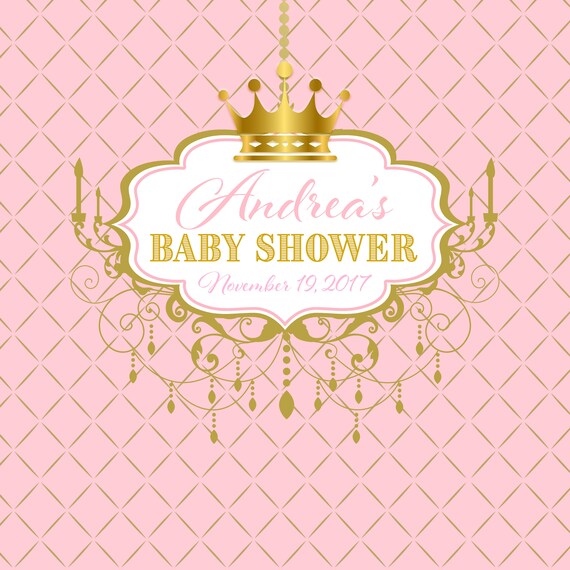 Royal Princess Baby Shower Backdrop 50