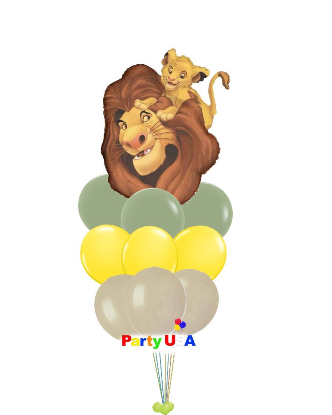 Lion King Balloons Mufasa and Simba Balloons Lion King Balloon Bouquet