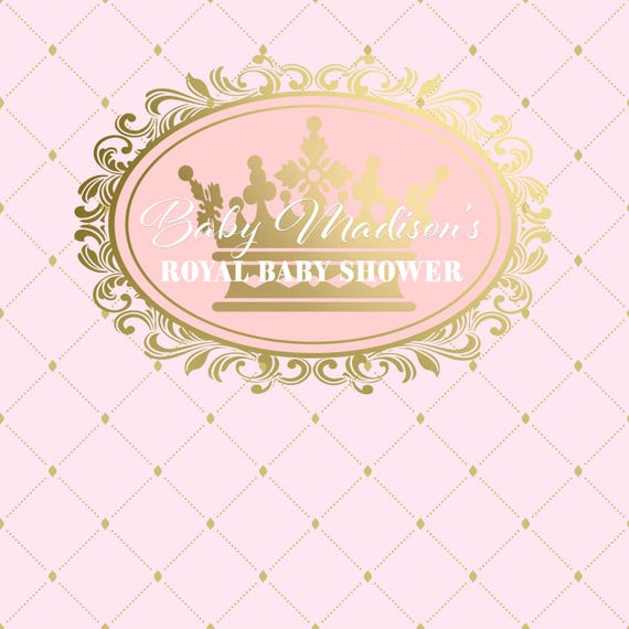 Royal Princess Baby Shower Photo Backdrop Booth 50