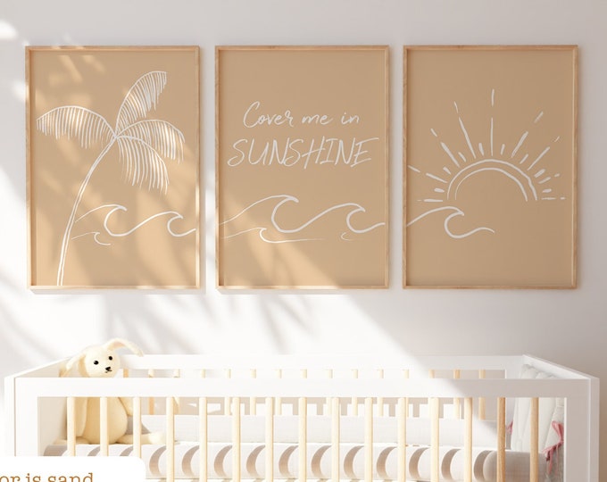 Boho Nursery Printable - Sunshine Beach Print - Etsy
