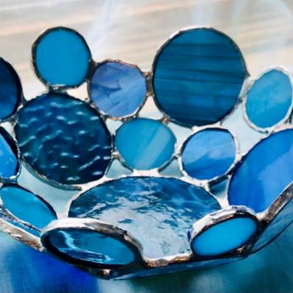 Stained Glass Bowl Etsy