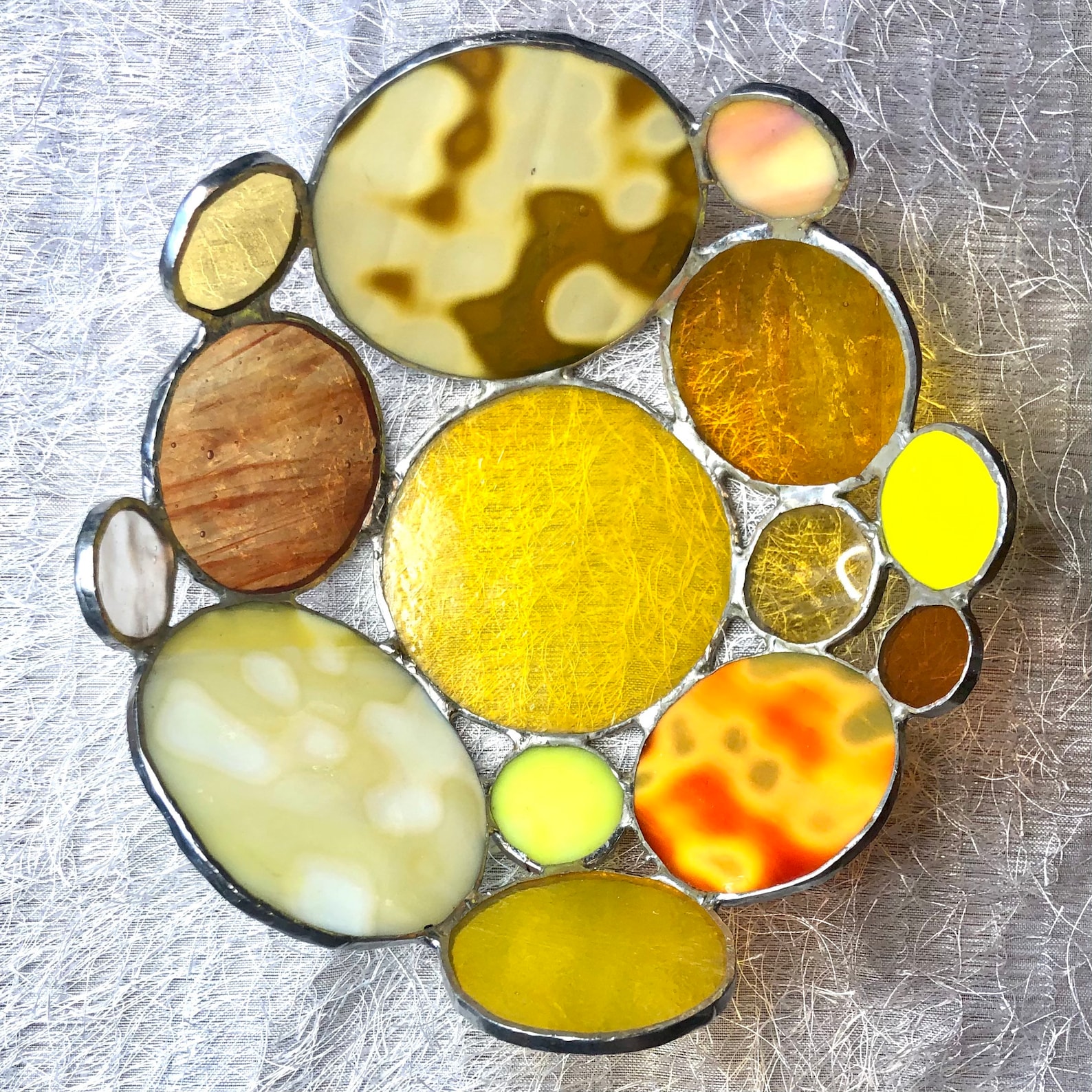 Beautiful stained glass decorative bowl Etsy