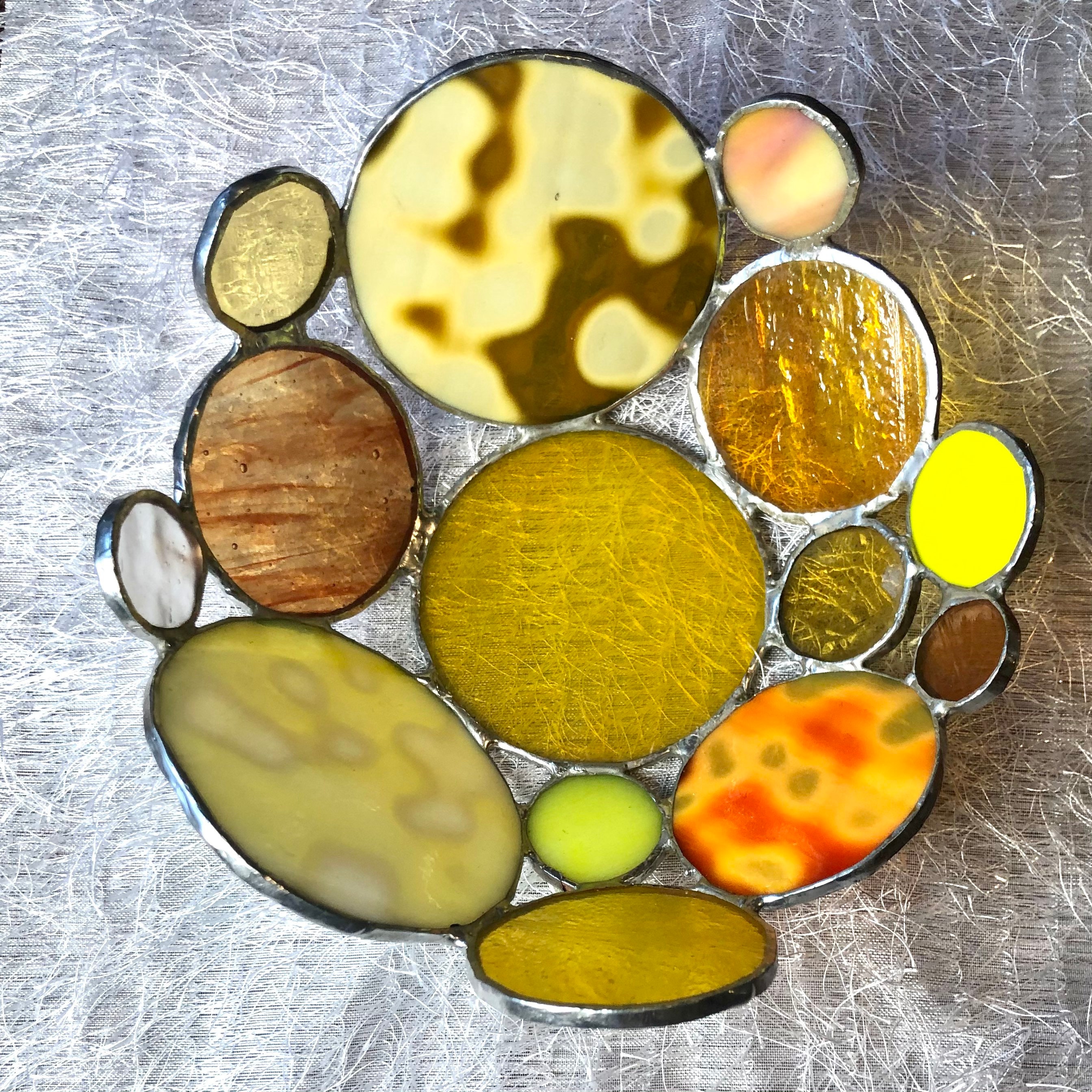 Beautiful stained glass decorative bowl Etsy