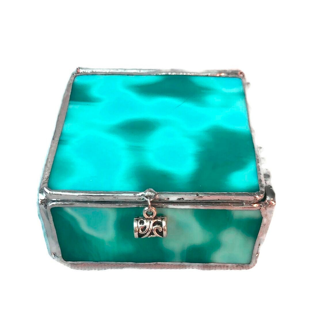 3'x3' Stained Glass Trinket Box Etsy