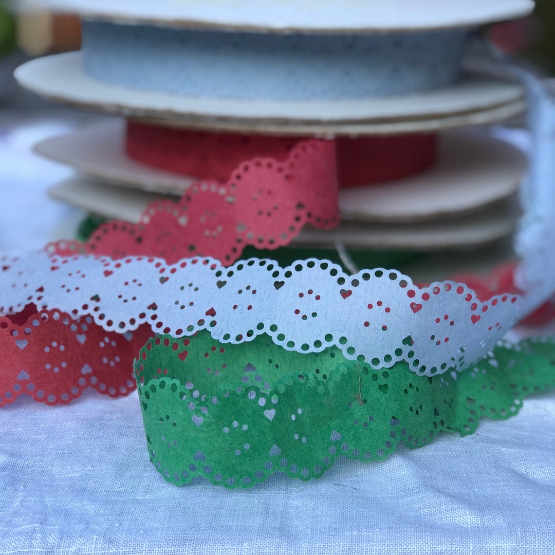 Vintage Paper Lace Shelf Trim Ribbon Etsy