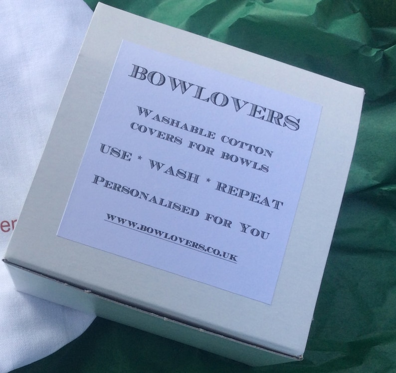 Personalised Cotton Bowl Cover for Hen and Chicken Lovers