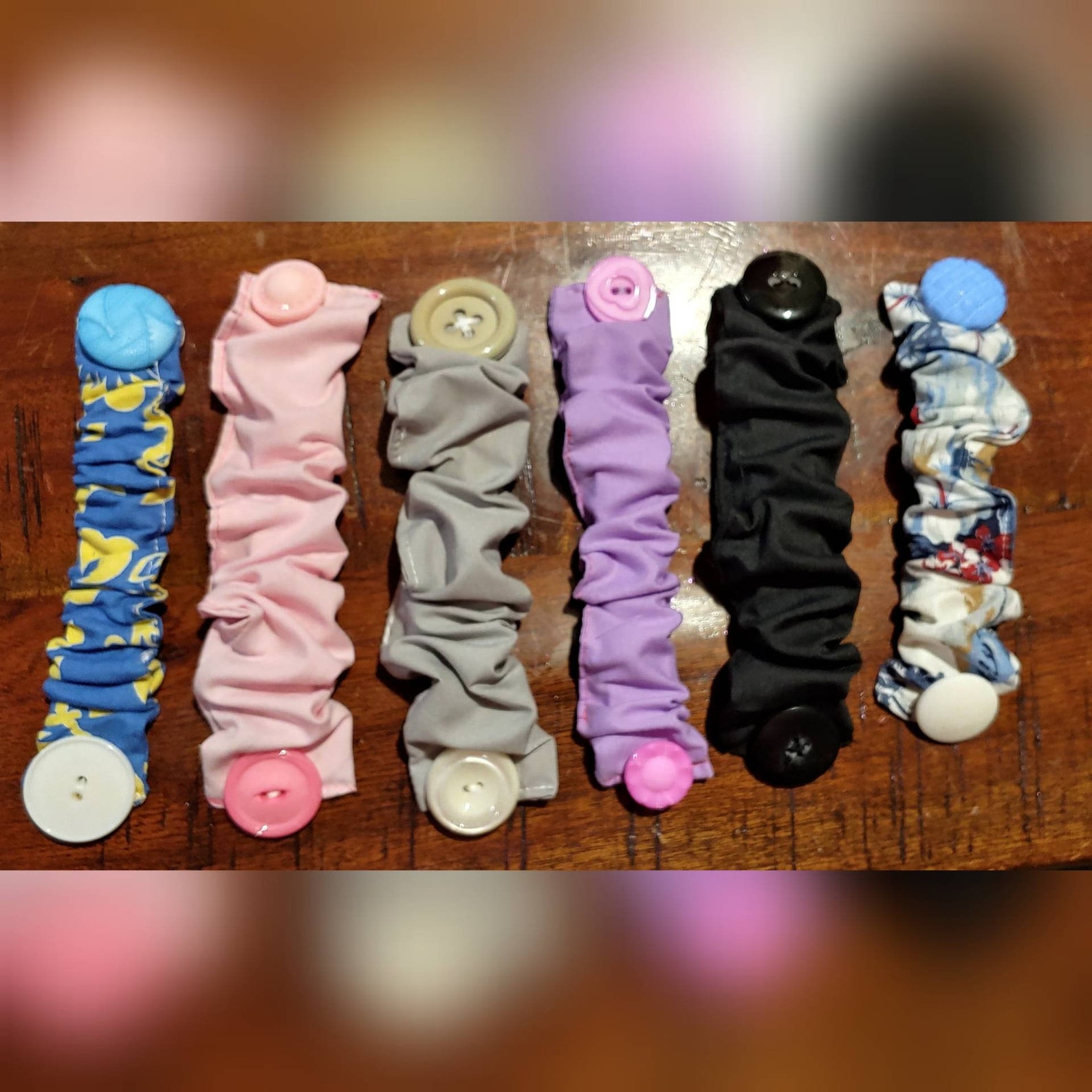 4 for 24.99 Facemask scrunchie button extensions face masks Etsy