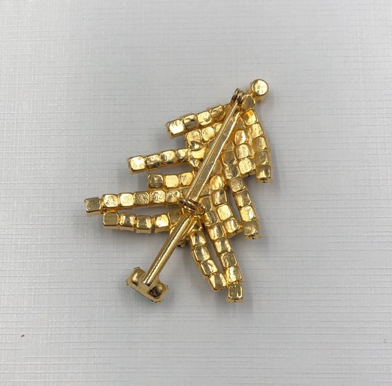 Christmas Tree Pin, Rhinestone Xmas Tree, Xmas Tr… - image 7