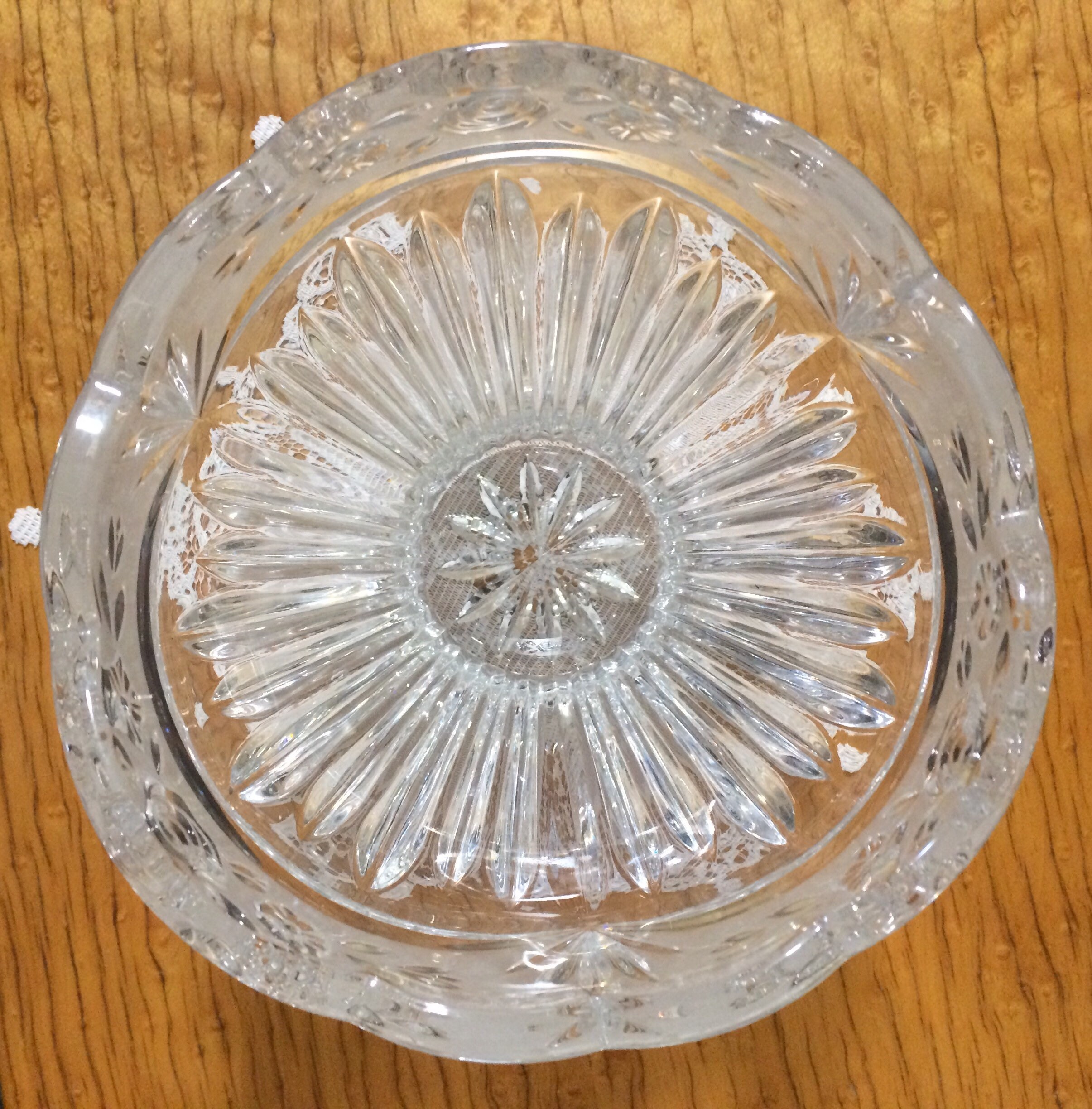 Oneida crystal hostess bowl vintage crystal bowl Oneida Etsy
