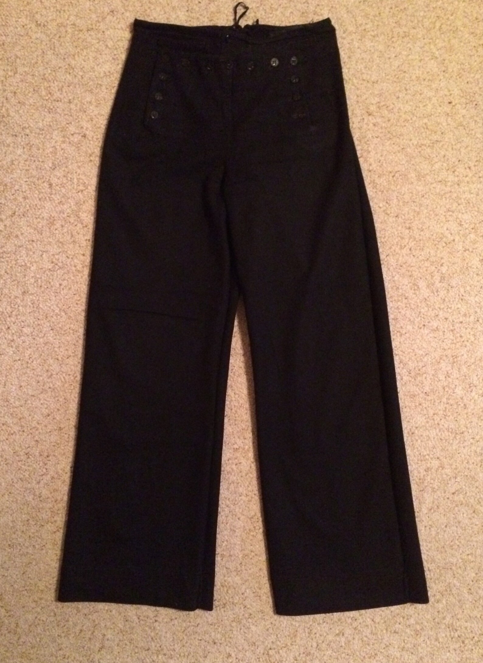 1951 Navy Uniform Bell Bottoms Wool Bell Bottoms Authentic Etsy Canada