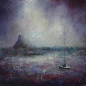 Sailing to Holy Island - Limited Edition Giclee Print - Landscape Art