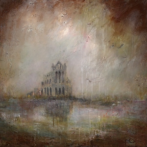 Whitby Abbey - Limited Edition Giclee Print & Cards Historic North Yorkshire Architecture Landmark By Northeast Artist Lisa House