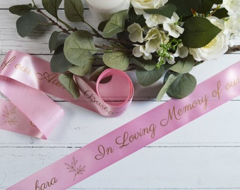 48mm Remembrance & Funeral Personalised Printed Ribbon