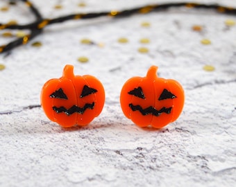 Pumpkin Stud Earrings