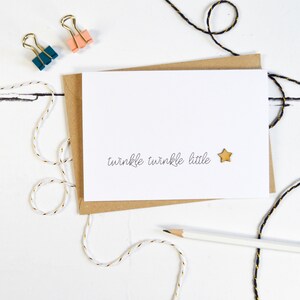 Carta stella di legno Twinkle Twinkle Little