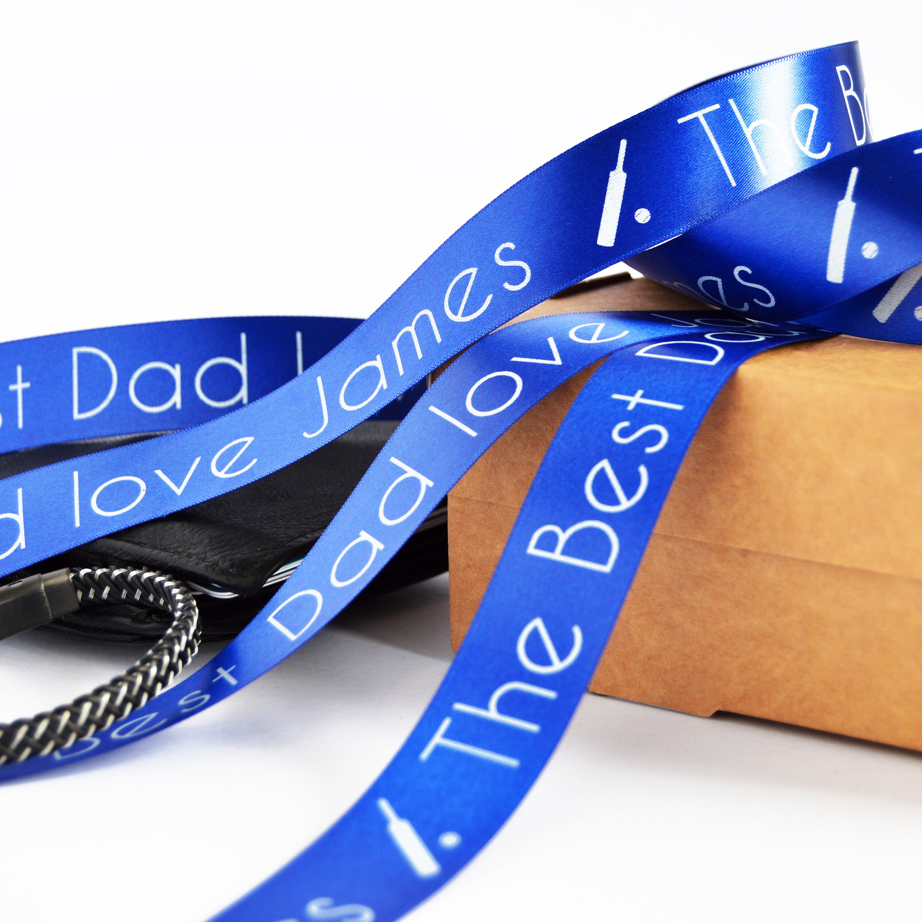 Father's Day 25mm Personalised Printed Ribbon - Etsy