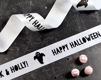 48mm Halloween Personalised Printed Ribbon