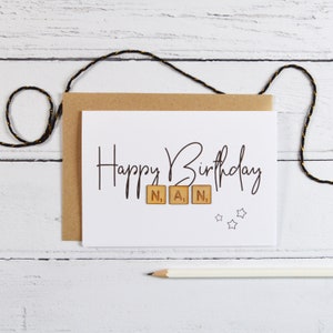Alles Gute zum Geburtstag Nan Fliesen Karte