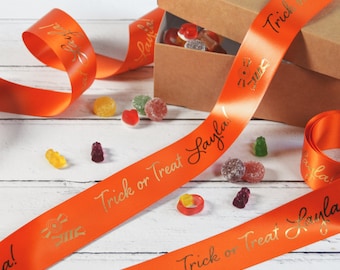 Halloween 38mm Personalised Printed Ribbon