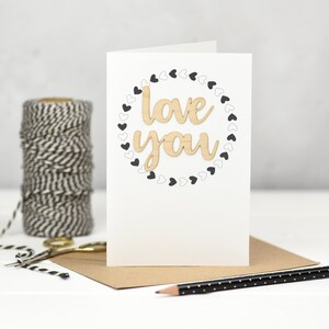 Ti amo con le parole in legno