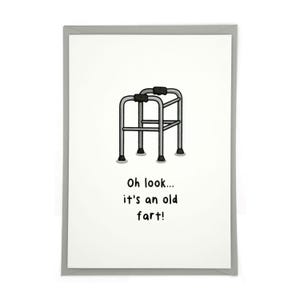 C'est un vieux pet ! | Carte d'anniversaire fantaisie