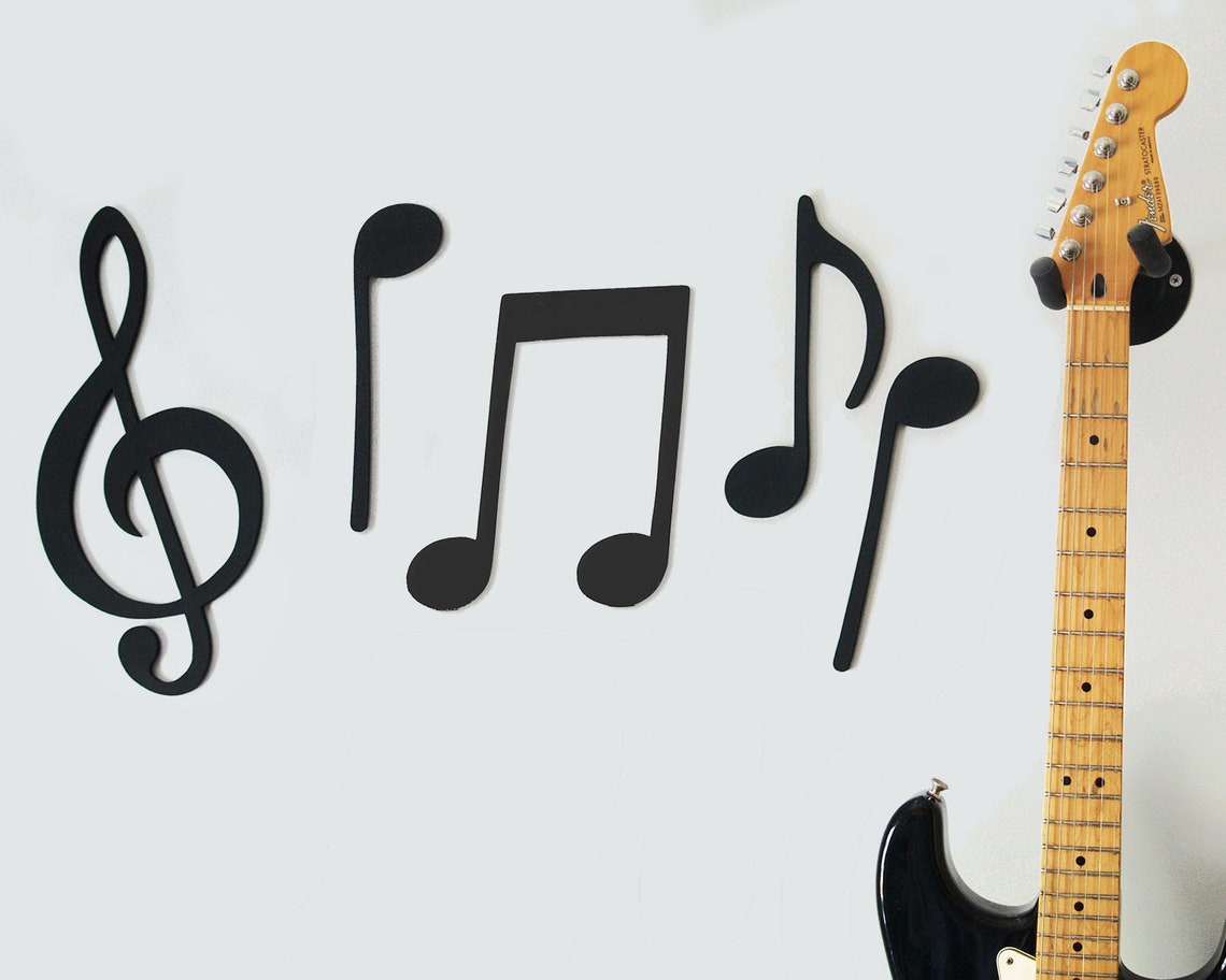 Musical Note Wall Art Music Lover Wood Wall Art Music Etsy UK