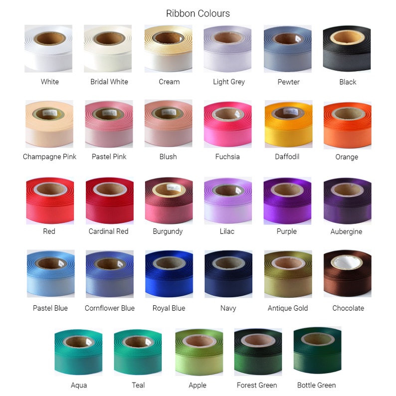 Wedding 15mm Personalised Printed Ribbon Wedding Gift Wrap Wedding Ribbon Anniversary Gift Wrap image 6