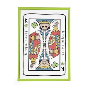 King of Farts | Nieuwigheid verjaardagskaart