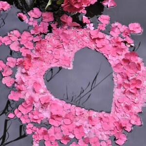 Hydrangea Flower Heart Photo Card | Hydrangea Heart Birthday Card |  Unique Heart Flower Card | Heartycards | Love You Heart Flower Art Card
