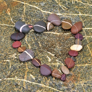 Heart Pebble Beach Photo Card | Seaside Heart Pebble Love Card | Heartycards | Heart Sculpture Birthday Card | Unique Heart Art Photo Card