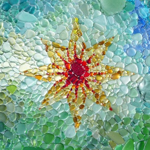 Fotokaarten zeeglas ster | Star Beach-glaskaart | Hartkaartjes | Unieke zeeglas-sterkaart | Zeeglaskunstkaart | Verjaardagskaart ster