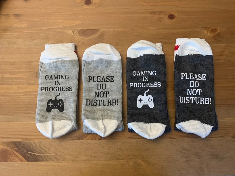 Novelty socks gaming in progress socks geek gift boyfriend Etsy