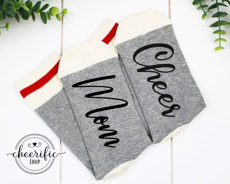 mom socks cheerleader gifts custom socks cheer mom cheer gifts mom socks cute socks mothers day gift ideas gift for mom