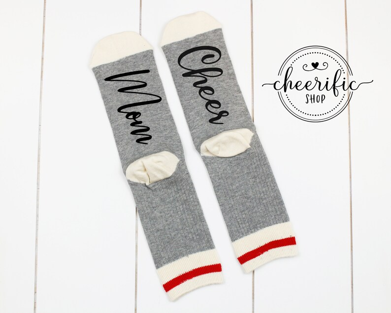 mom socks cheerleader gifts custom socks cheer mom cheer gifts mom socks cute socks mothers day gift ideas gift for mom