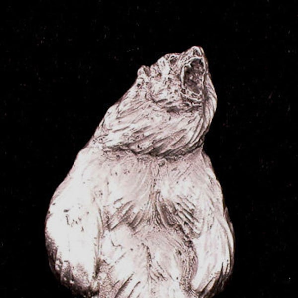 Bear, Bear Pin, Bear Brooch, Grizzly Bear Pewter Pin, Grizzly Bear Brooch, Grizzly Bear Jewelry, Bear Art