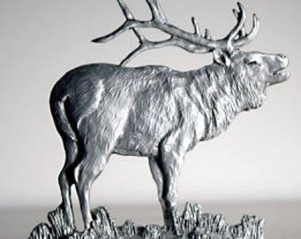 Elk, Elk Figurine, Pewter Figurines, Elk Sculpture