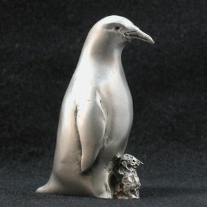 Penguin Figurine, Penguin Sculpture, Metal Bird Sculpture, Bird Figurine, Wildlife Figurines, Wildlife Sculpture, Nature Art