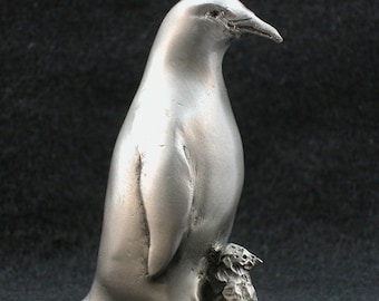 Penguin Figurine, Penguin Sculpture, Metal Bird Sculpture, Bird Figurine, Wildlife Figurines, Wildlife Sculpture, Nature Art