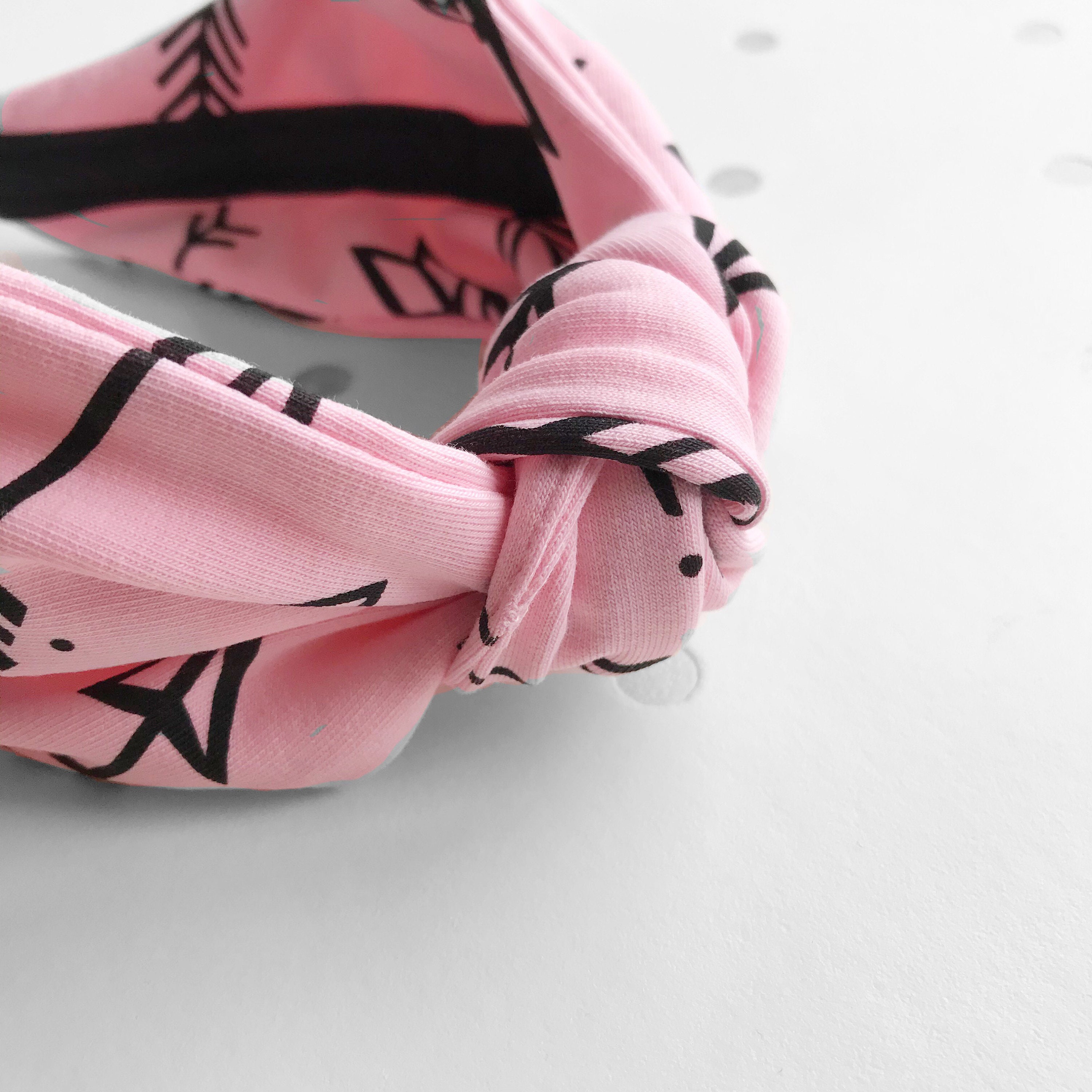 Ballet Pink Knotted Headband 90s Style Knot Headband Etsy UK