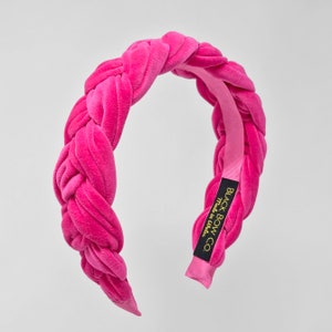 Hot pink headband, bright pink headband, fuschia pink headband, fascinator alternative, wedding guest headband fascinator, bold pink headban