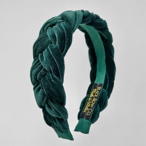 VELVET HAIR BAND THIN MILIEU GREEN VELVET HAIR BAND THIN MILIEU GREEN