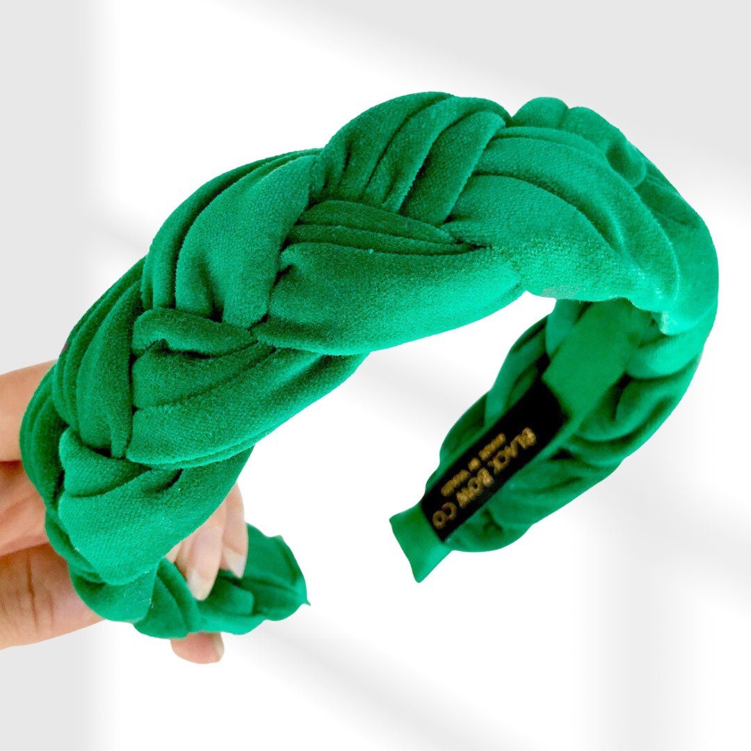 Emerald Green Wedding Guest Headband Kelly Green Headband Etsy