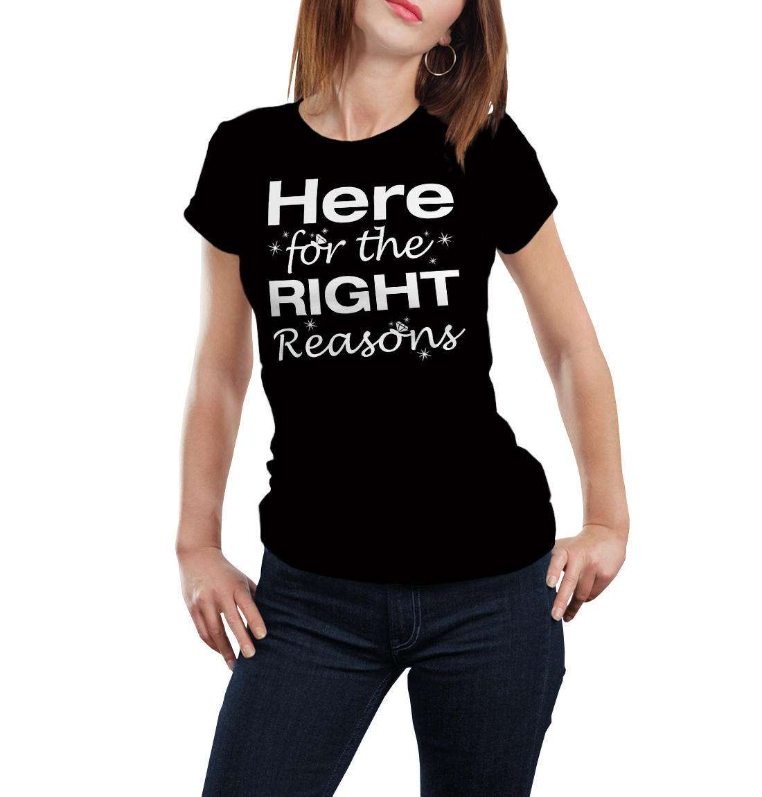 Here For the Right Reasons Women's T-Shirt Inspired by | Etsy